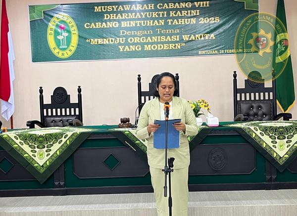 22 DHARMAYUKTI KARINI CABANG BINTUHAN SELENGGARAKAN MUSYAWARAH CABANG VIII2