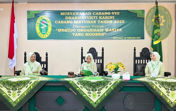 22 DHARMAYUKTI KARINI CABANG BINTUHAN SELENGGARAKAN MUSYAWARAH CABANG VIII4