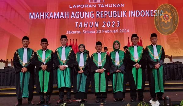 10 KETUA PA BINTUHAN HADIRI ACARA LAPORAN TAHUNAN MAHKAMAH AGUNG TAHUN 2023 DI JAKARTA 3