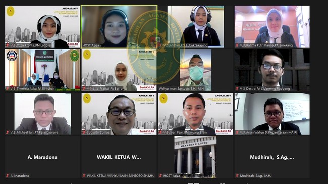 15. CPNS PENGADILAN AGAMA BINTUHAN IKUTI SEMINAR AKTUALISASI SECARA DARING
