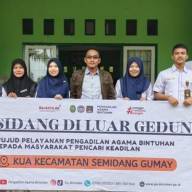 SIDANG LUAR GEDUNG PENGADILAN AGAMA BINTUHAN, BERIKAN KEMUDAHAN KEPADA MASSYARAKAT